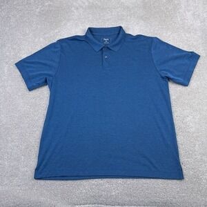 Perk Clothing Polo Shirt Mens‎ 2XL XXL Blue Feel Good Polo Peruvian Cotton